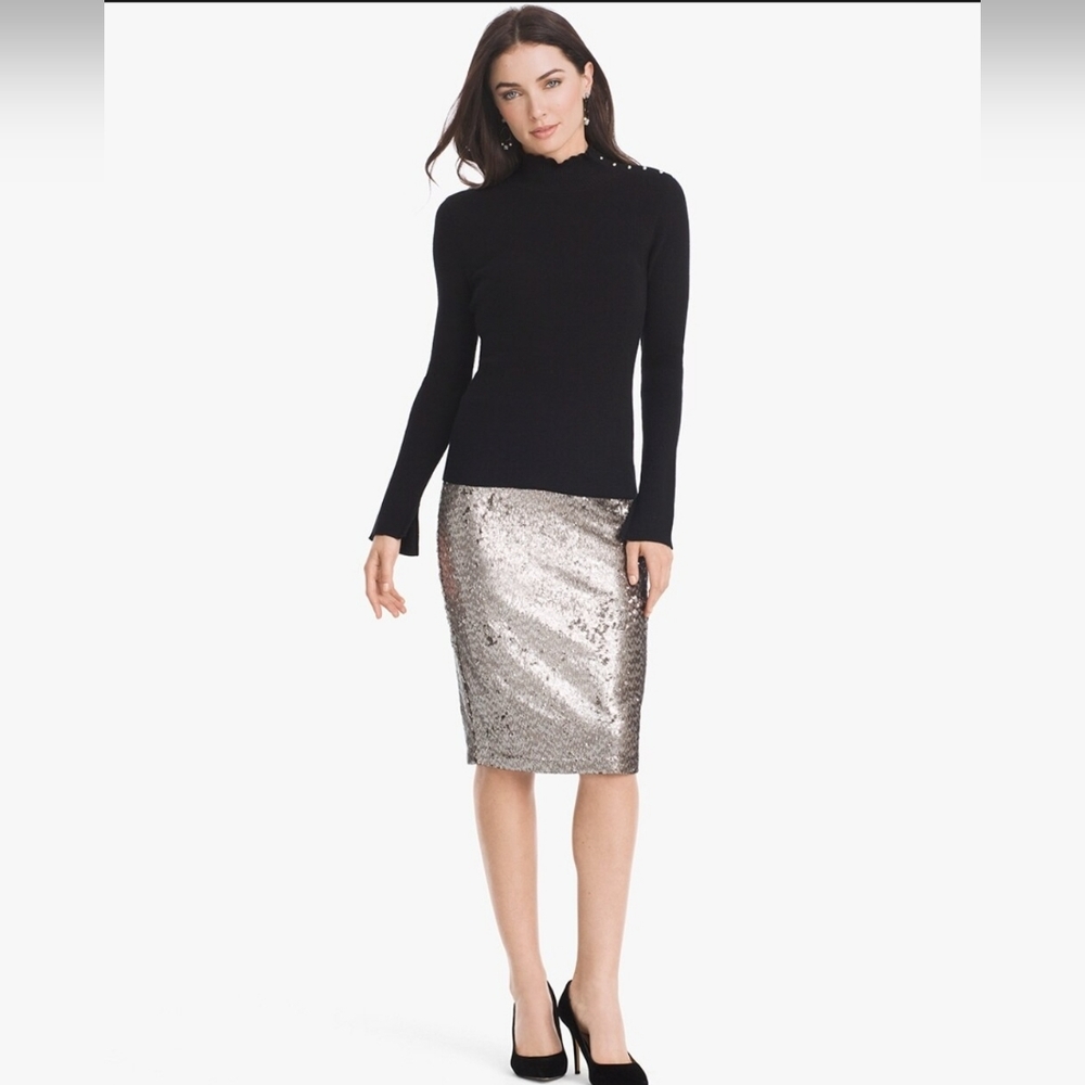 WHBM Sequined Skirt